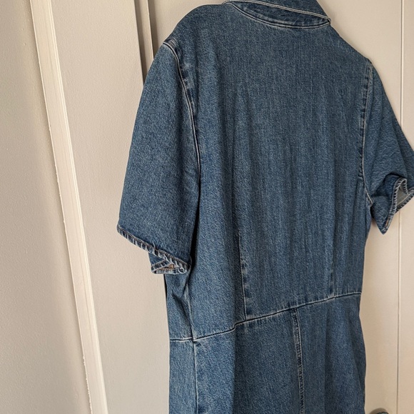 Banana Republic Blue Denim Midi Shirt Dress - Picture 4 of 7